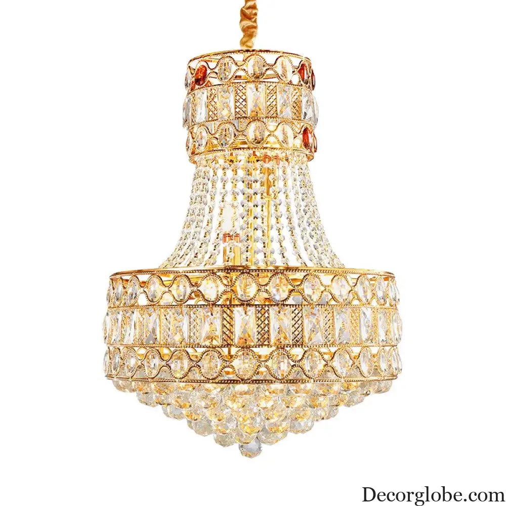 Modern Living Room Chandelier - Light Luxury Crystal Elegance for Dining Rooms, Hotels, Villas, and Bedrooms - DecorGlobe