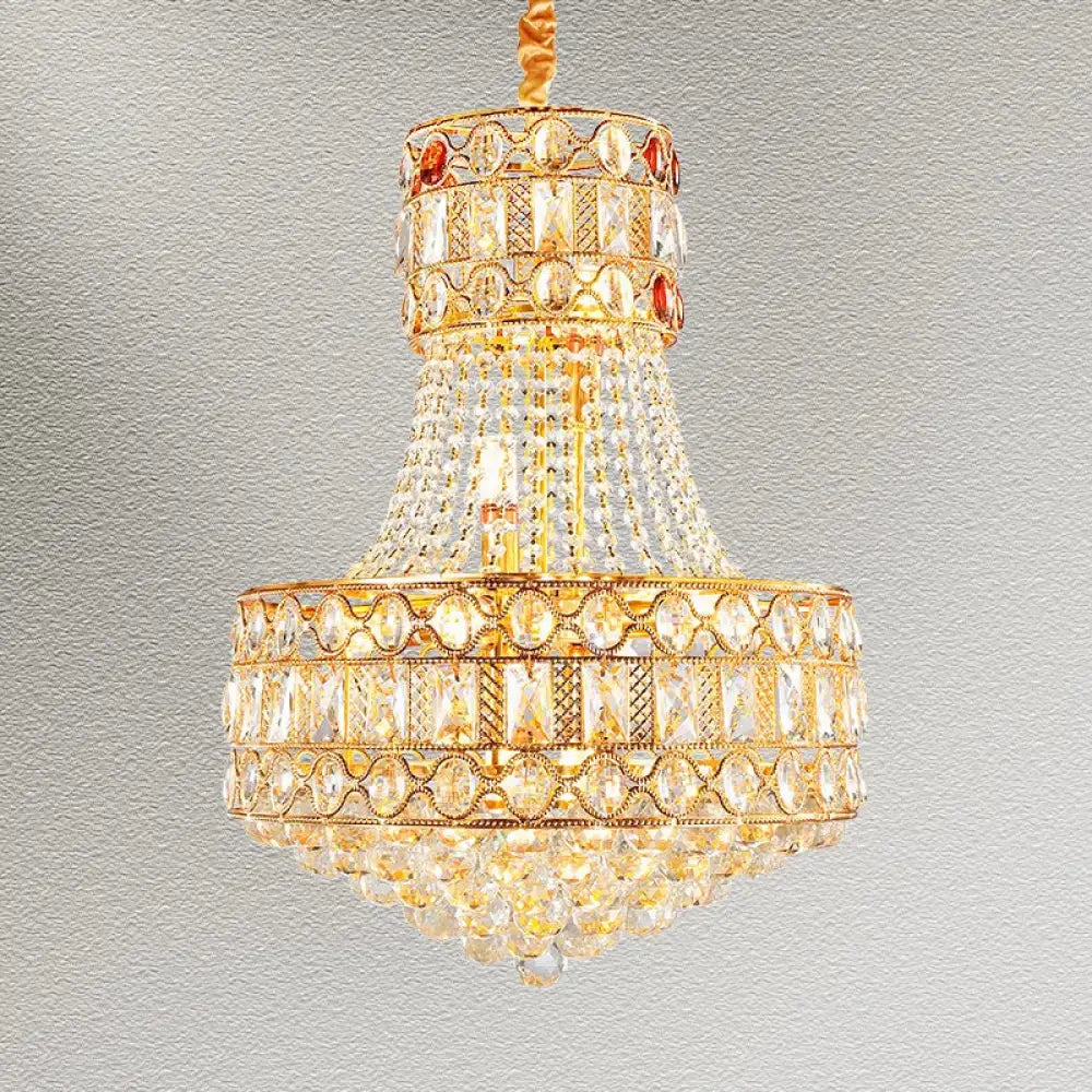 Modern Living Room Chandelier - Light Luxury Crystal Elegance for Dining Rooms, Hotels, Villas, and Bedrooms - DecorGlobe