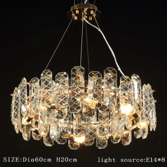 Modern Lustre Crystal LED Pendant Lights - Elegant Illumination for Living, Dining, and Bedroom Spaces - DecorGlobe