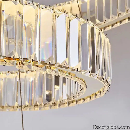 Modern Luxury Crystal Chandeliers - Golden Chandelier Lighting for Living Rooms, Stairs, and Duplex Halls - DecorGlobe