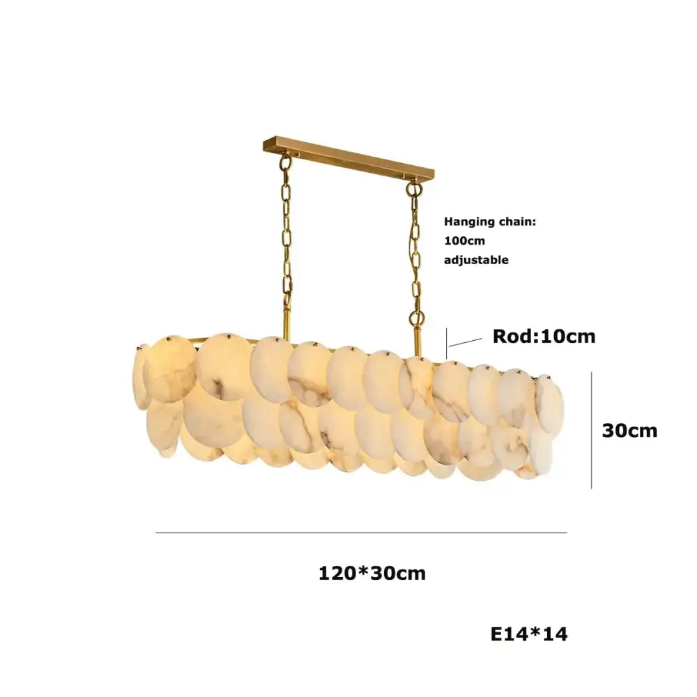 Modern Luxury LED Natural Marble Chandeliers - Illuminating Elegance for Living, Dining, and Kitchen - DecorGlobe