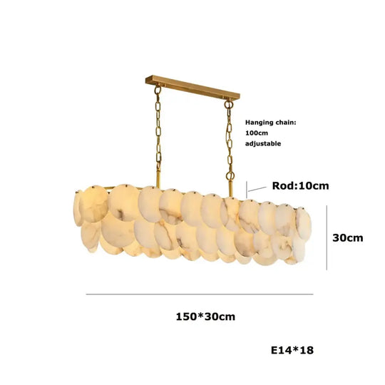 Modern Luxury LED Natural Marble Chandeliers - Illuminating Elegance for Living, Dining, and Kitchen - DecorGlobe