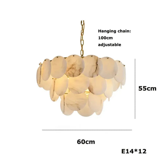 Modern Luxury LED Natural Marble Chandeliers - Illuminating Elegance for Living, Dining, and Kitchen - DecorGlobe