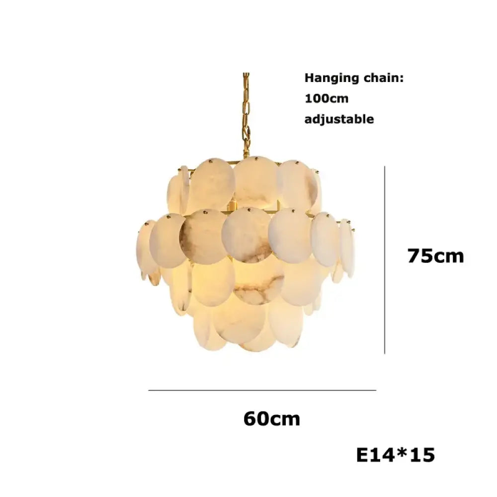 Modern Luxury LED Natural Marble Chandeliers - Illuminating Elegance for Living, Dining, and Kitchen - DecorGlobe