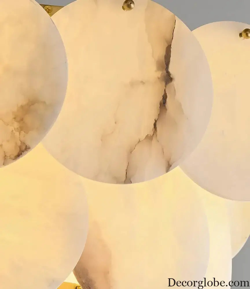 Modern Luxury LED Natural Marble Chandeliers - Illuminating Elegance for Living, Dining, and Kitchen - DecorGlobe