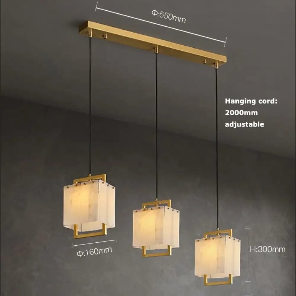 Modern Natural Marble LED Living Room Chandeliers - Elegant Lighting Fixtures for Staircases, Lofts, and Dining Rooms - DecorGlobe