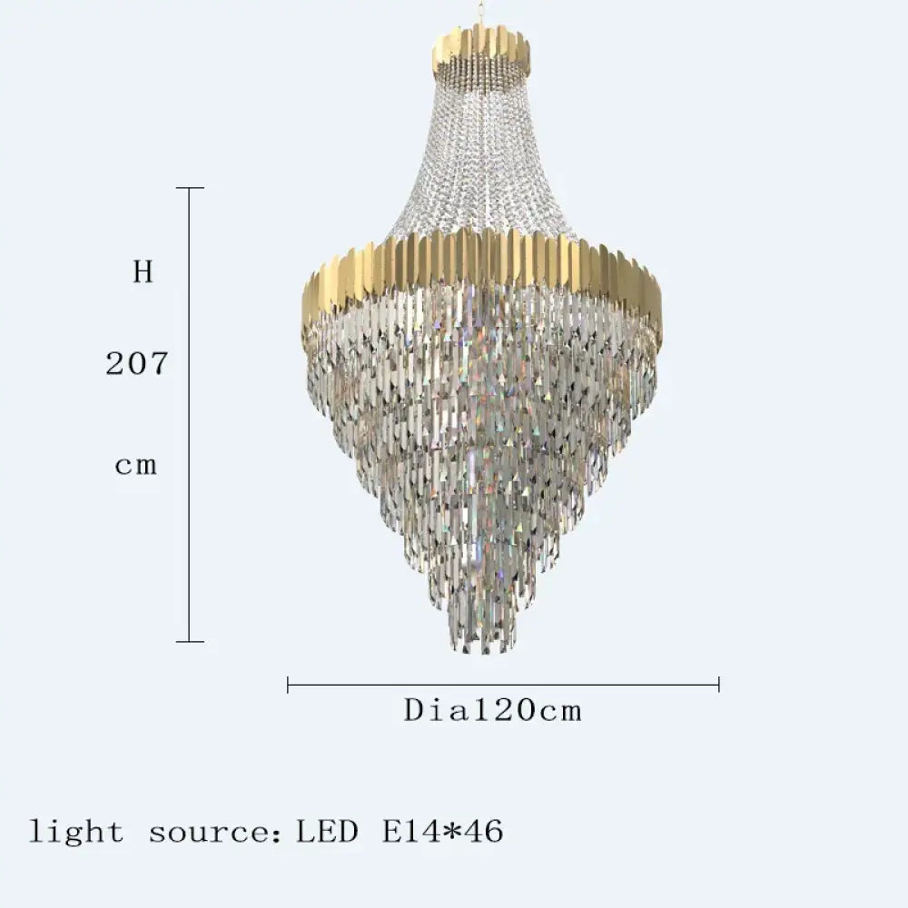 Modern Nordic Crystal Pendant Lights - Light Luxury Elegance for Villas, Hotels, and Double Staircase Living Spaces with LED Efficiency - DecorGlobe