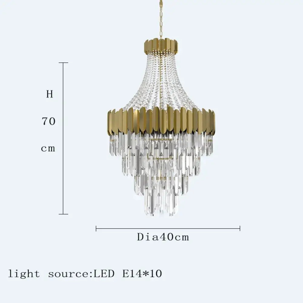Modern Nordic Crystal Pendant Lights - Light Luxury Elegance for Villas, Hotels, and Double Staircase Living Spaces with LED Efficiency - DecorGlobe