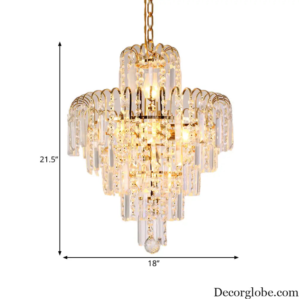 Madilyn Modern Tiered Chandelier: Add Dazzling Elegance to Your Space - DecorGlobe