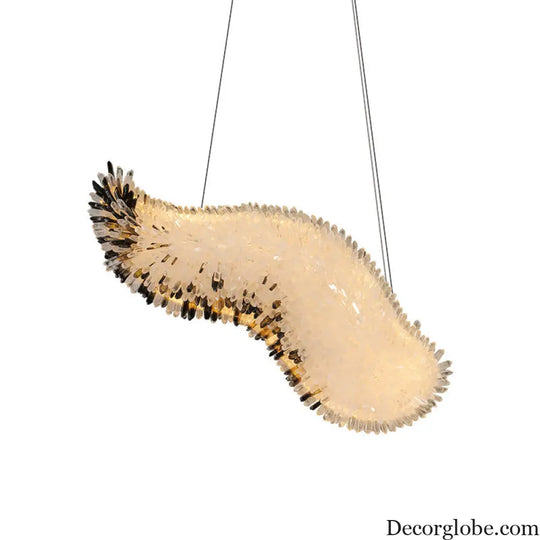 Natural Crystal Luxury Chandelier for Living Room and Dining L95 W36cm Chandelier