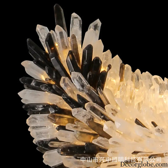 Natural Crystal Luxury Chandelier for Living Room and Dining L95 W36cm Chandelier