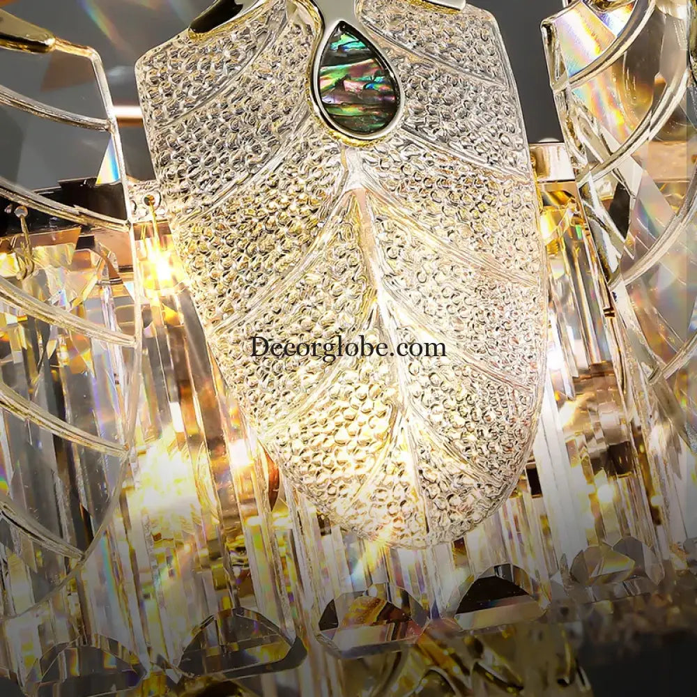 New Crystal Glass Chandelier - Luxury Modern Home Decor Lighting Fixture for Living Rooms and Bedrooms - DecorGlobe