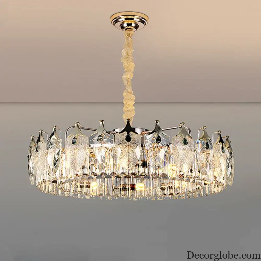 New Crystal Glass Chandelier - Luxury Modern Home Decor Lighting Fixture for Living Rooms and Bedrooms - DecorGlobe