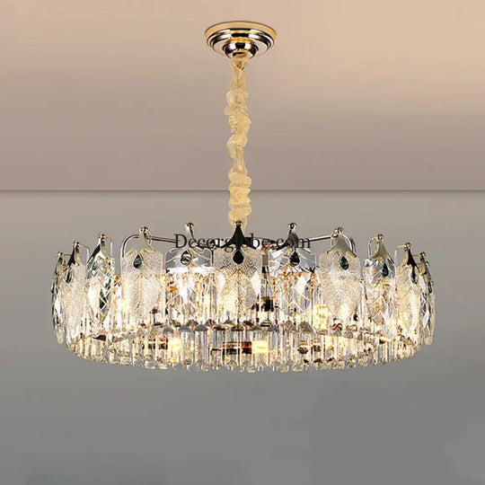 New Crystal Glass Chandelier - Luxury Modern Home Decor Lighting Fixture for Living Rooms and Bedrooms - DecorGlobe