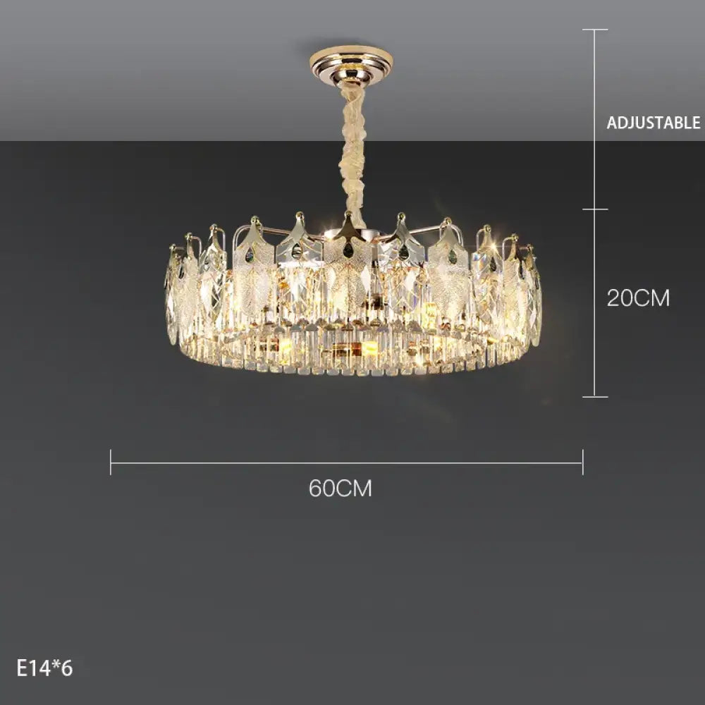 New Crystal Glass Chandelier - Luxury Modern Home Decor Lighting Fixture for Living Rooms and Bedrooms - DecorGlobe