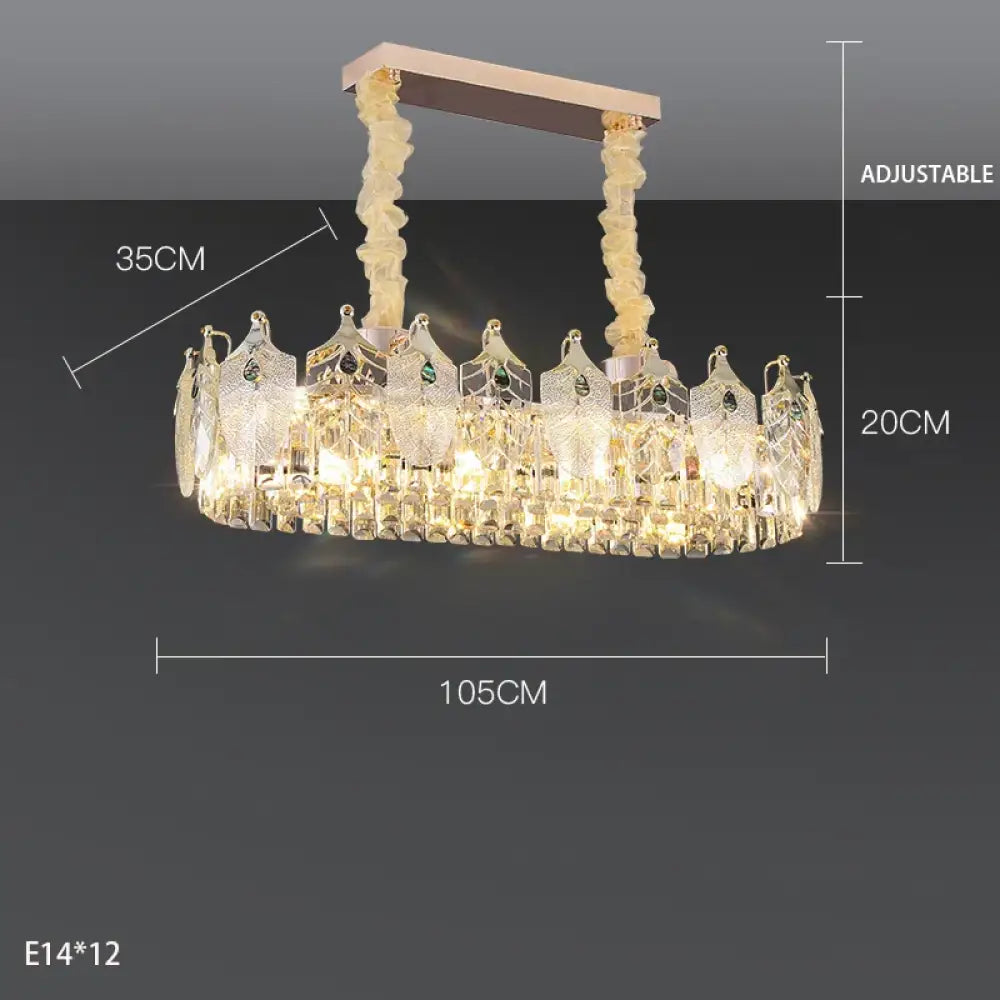 New Crystal Glass Chandelier - Luxury Modern Home Decor Lighting Fixture for Living Rooms and Bedrooms - DecorGlobe