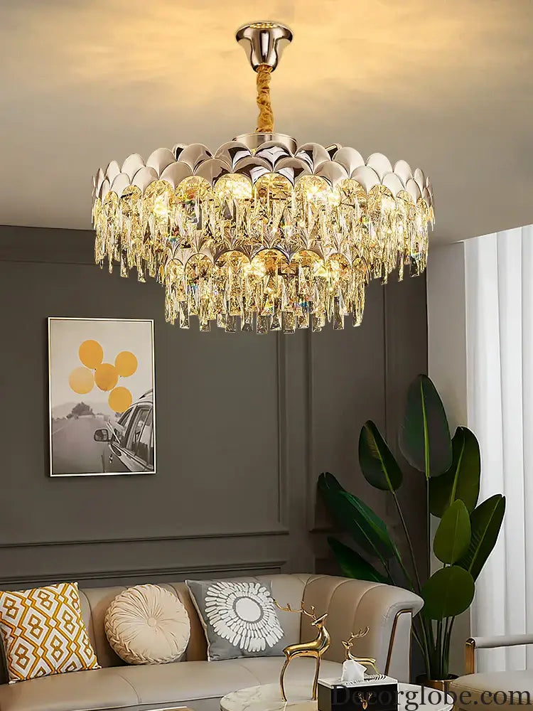 New Design Modern Luxury Golden Chandelier - Opulent Illumination for Bedrooms, Halls, and Dining Spaces - DecorGlobe