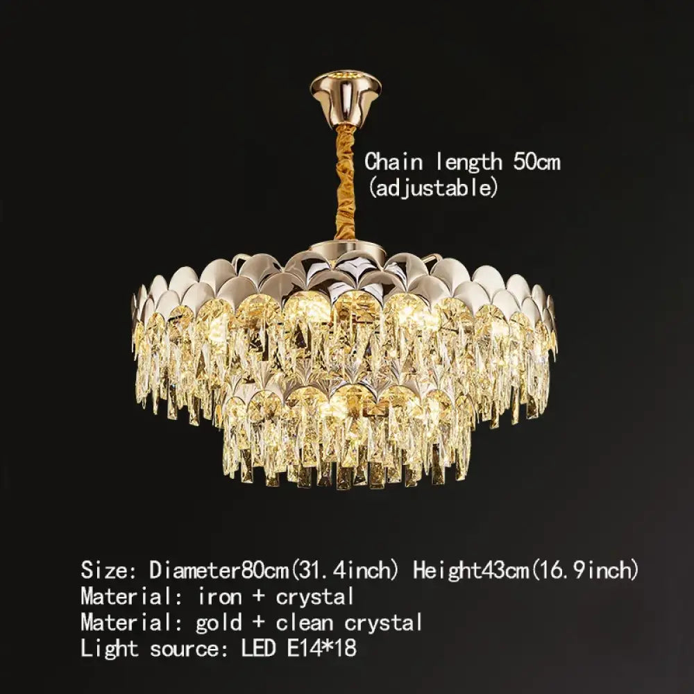 New Design Modern Luxury Golden Chandelier - Opulent Illumination for Bedrooms, Halls, and Dining Spaces - DecorGlobe