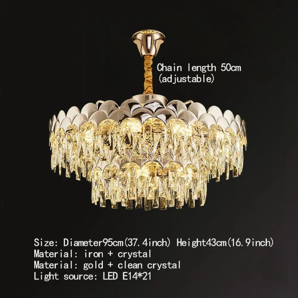 New Design Modern Luxury Golden Chandelier - Opulent Illumination for Bedrooms, Halls, and Dining Spaces - DecorGlobe