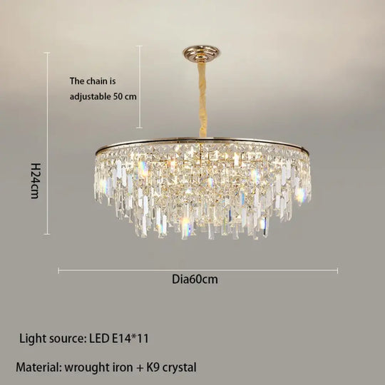 New Modern Crystal Chandelier - Effortless Elegance for Living, Dining, and Bedroom Spaces - DecorGlobe