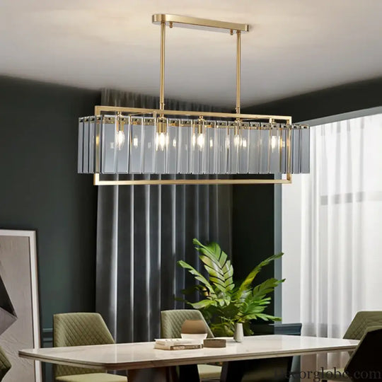New Modern Glass Chandelier - Luxury Round Design with Creative Gold Accents for Stylish Home Illumination - DecorGlobe