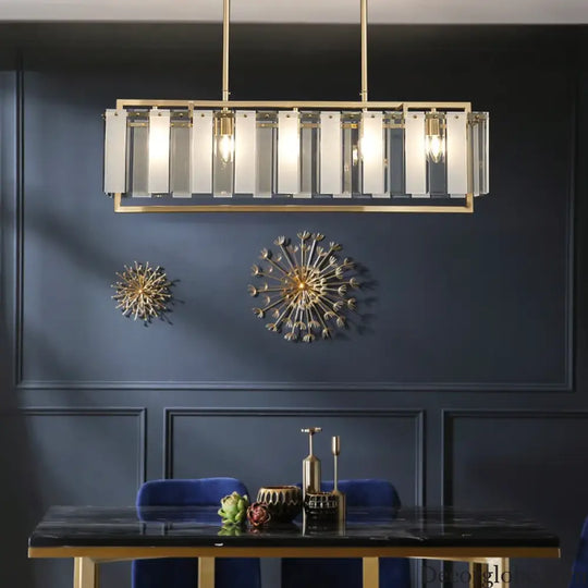 New Modern Glass Chandelier - Luxury Round Design with Creative Gold Accents for Stylish Home Illumination - DecorGlobe