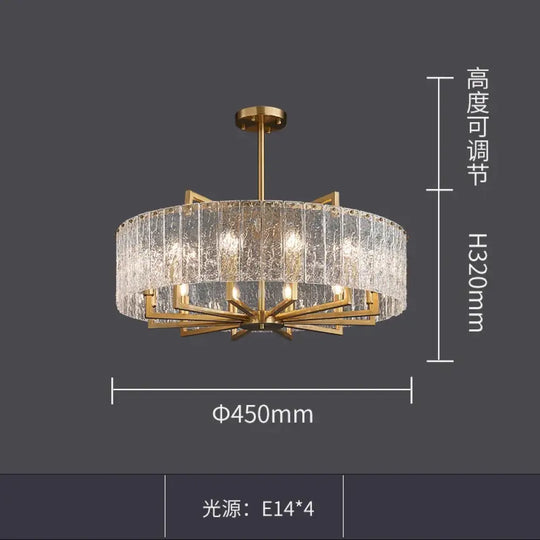 New Modern Glass Chandelier - Luxury Round Design with Creative Gold Accents for Stylish Home Illumination - DecorGlobe