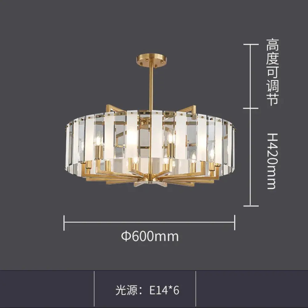 New Modern Glass Chandelier - Luxury Round Design with Creative Gold Accents for Stylish Home Illumination - DecorGlobe