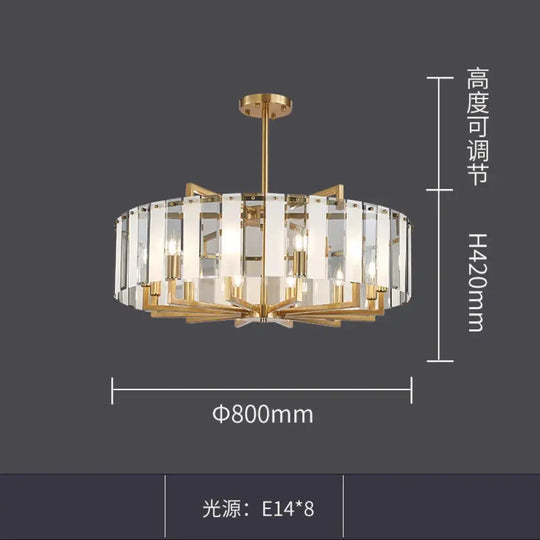 New Modern Glass Chandelier - Luxury Round Design with Creative Gold Accents for Stylish Home Illumination - DecorGlobe
