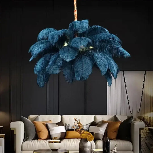 Nordic Feather Pendant Light Modern Art Chandelier for Bedroom Lighting > Ceiling lights > Chandeliers