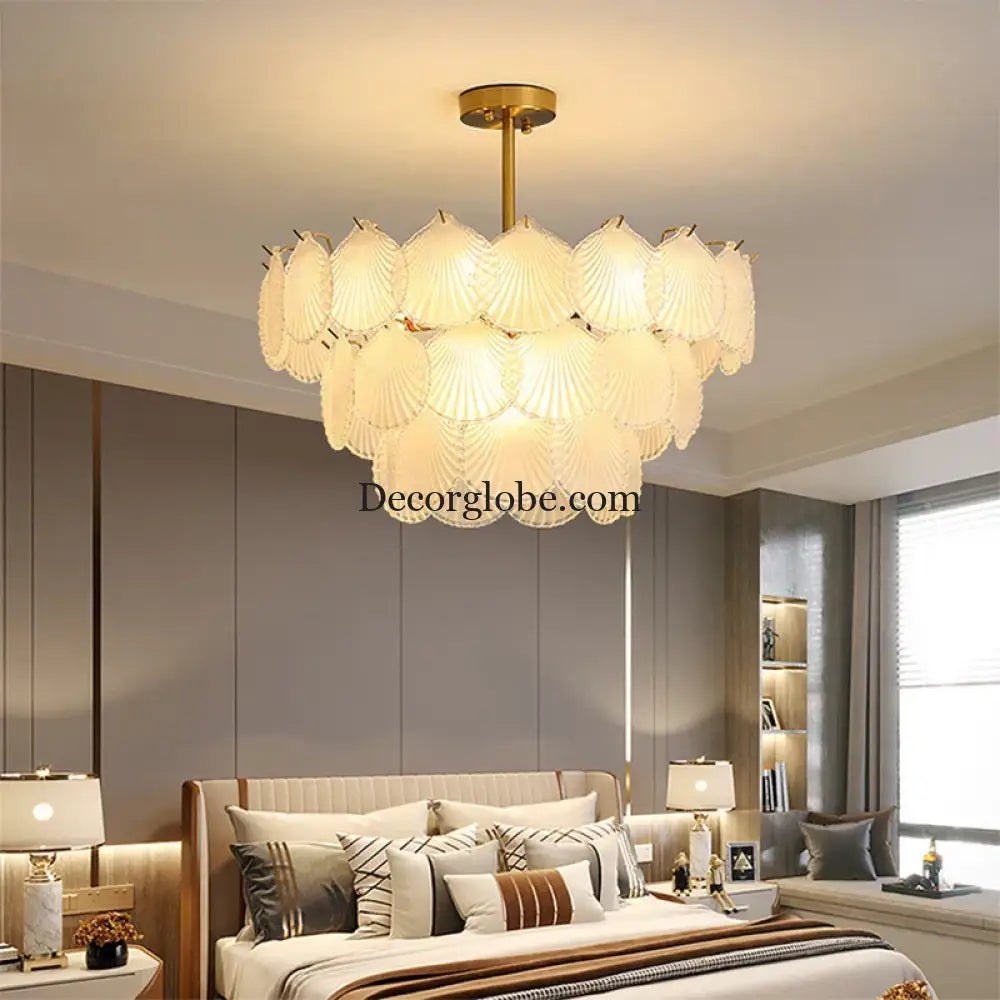 Nordic Postmodern Glass Chandelier - Simple Elegance for Your Living Room, Dining Room, Bedroom, and Study - DecorGlobe