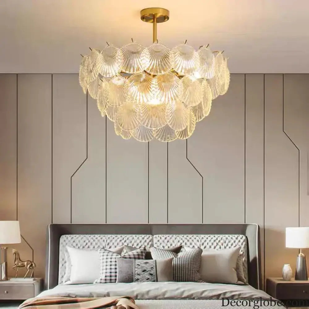 Nordic Postmodern Glass Chandelier - Simple Elegance for Your Living Room, Dining Room, Bedroom, and Study - DecorGlobe