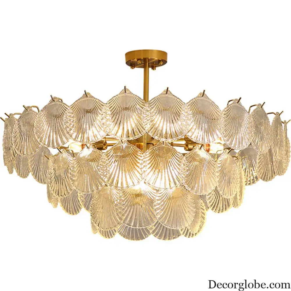 Nordic Postmodern Glass Chandelier - Simple Elegance for Your Living Room, Dining Room, Bedroom, and Study - DecorGlobe