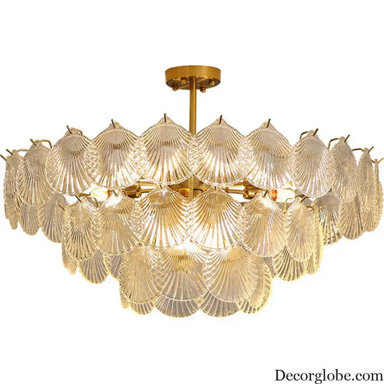 Nordic Postmodern Glass Chandelier - Simple Elegance for Your Living Room, Dining Room, Bedroom, and Study - DecorGlobe
