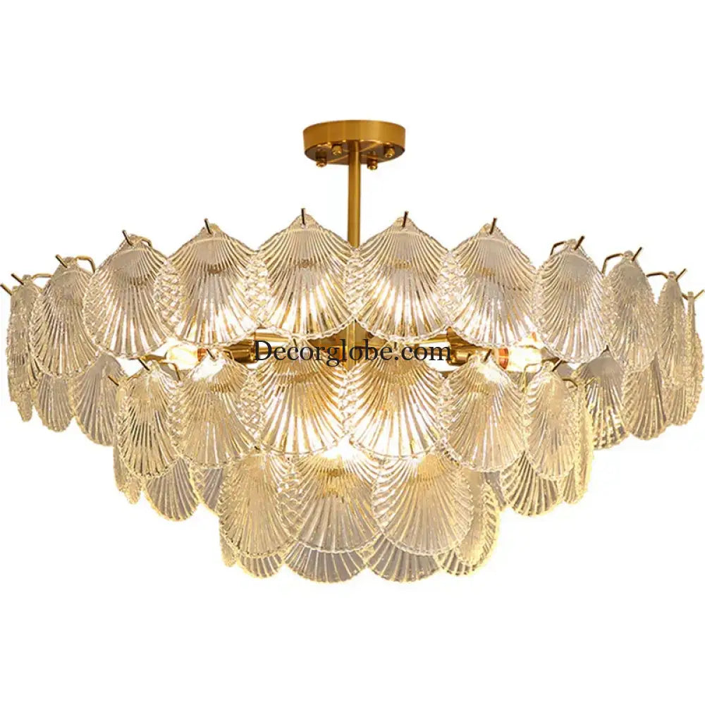 Nordic Postmodern Glass Chandelier - Simple Elegance for Your Living Room, Dining Room, Bedroom, and Study - DecorGlobe