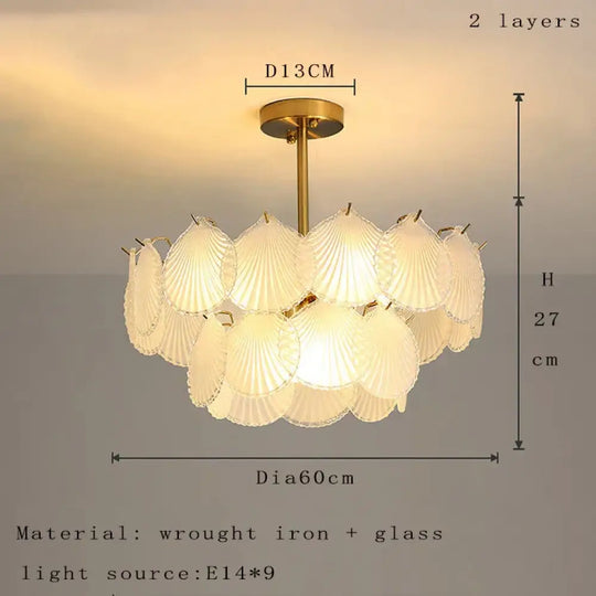 Nordic Postmodern Glass Chandelier - Simple Elegance for Your Living Room, Dining Room, Bedroom, and Study - DecorGlobe