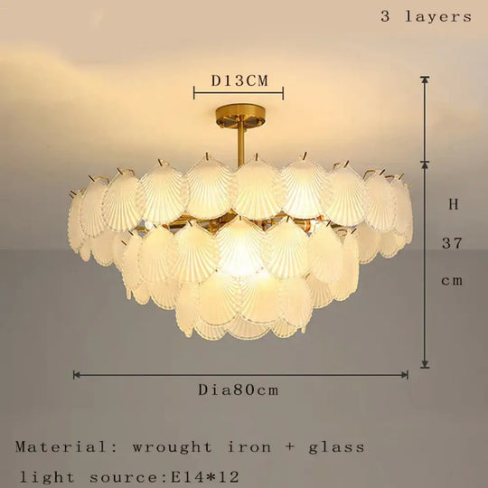 Nordic Postmodern Glass Chandelier - Simple Elegance for Your Living Room, Dining Room, Bedroom, and Study - DecorGlobe