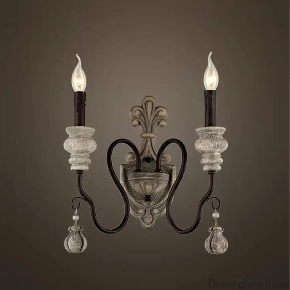 Nordic Retro Wood Look Chandelier Light for Living Room and Restaurant Chandelier