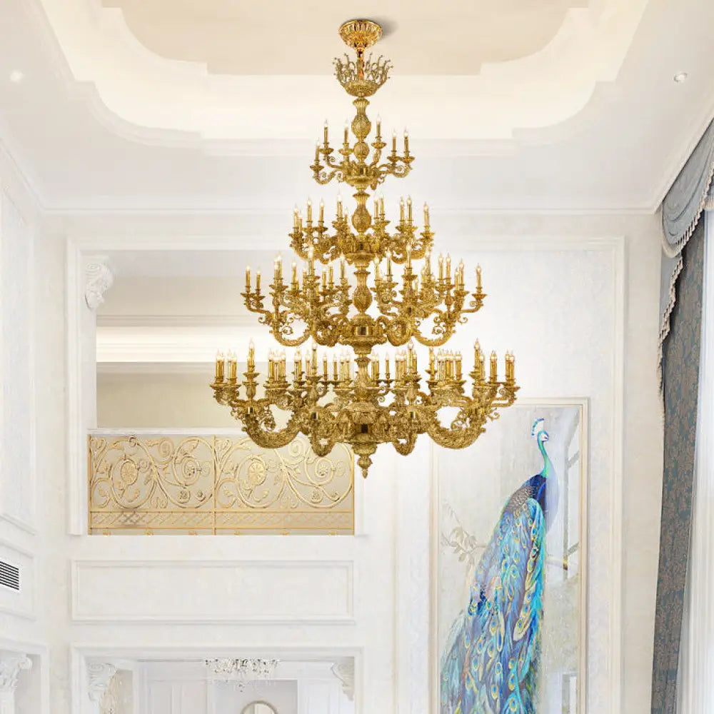 Nova French Copper Crystal Grand Duplex Chandelier Chandelier (diameter 226cm, height 317cm) Chandelier