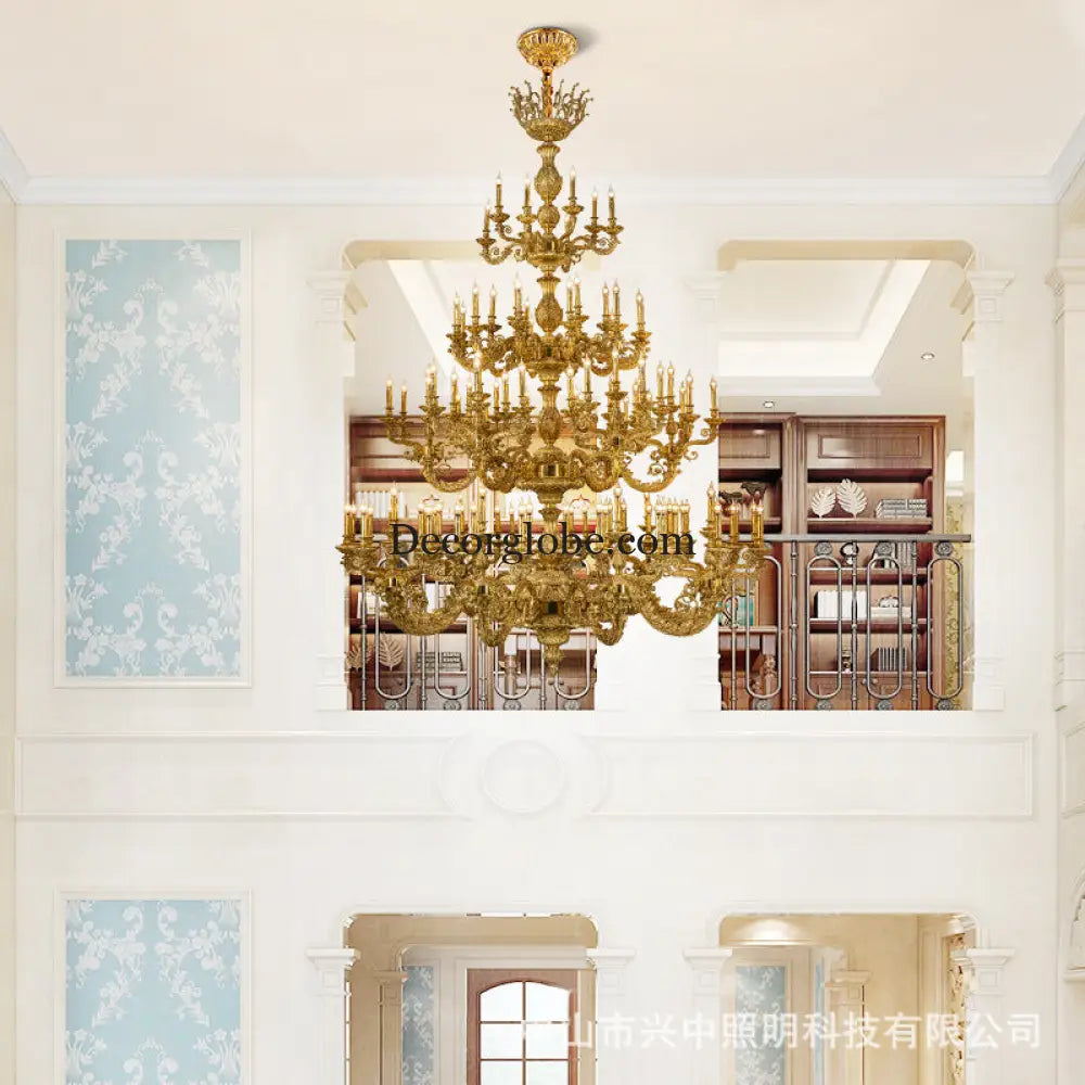 Nova French Copper Crystal Grand Duplex Chandelier Chandelier (diameter 226cm, height 317cm) Chandelier