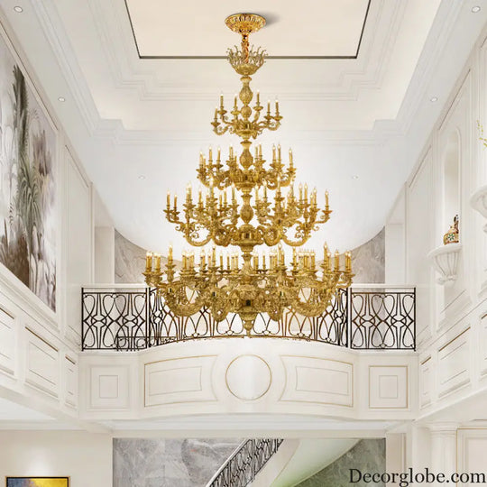 Nova French Copper Crystal Grand Duplex Chandelier Chandelier (diameter 226cm, height 317cm) Chandelier