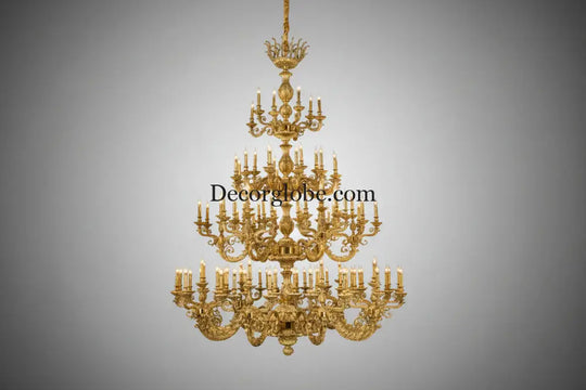 Nova French Copper Crystal Grand Duplex Chandelier Chandelier (diameter 226cm, height 317cm) Chandelier