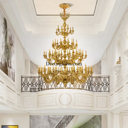 Nova French Copper Crystal Grand Duplex Chandelier Chandelier (diameter 226cm, height 317cm) Chandelier