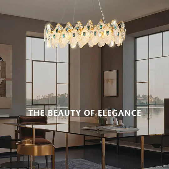 Petal-Shaped Ceiling Chandelier - A Unique Bedroom and Living Room Lighting Fixture - DecorGlobe