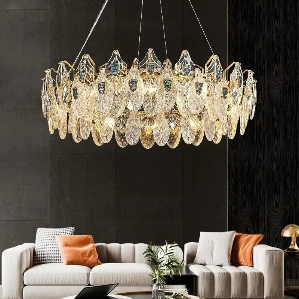 Petal-Shaped Ceiling Chandelier - A Unique Bedroom and Living Room Lighting Fixture - DecorGlobe