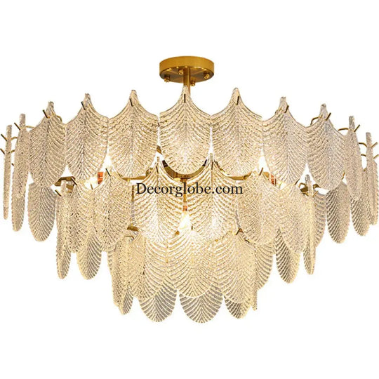 Postmodern Glass Chandelier - Elegant Lighting for Living Rooms, Bedrooms, Dining Rooms, and Model Spaces - DecorGlobe