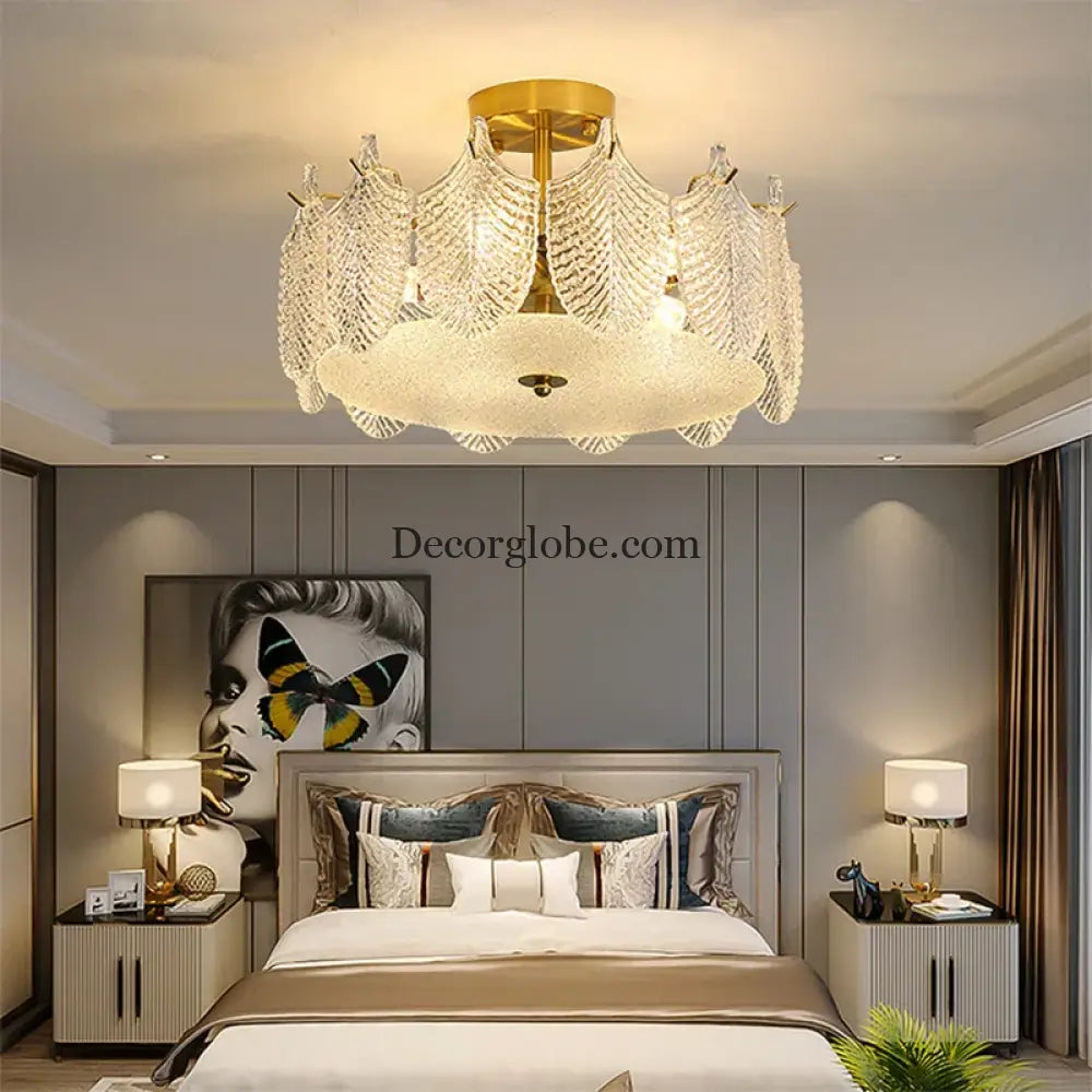 Postmodern Glass Chandelier - Elegant Lighting for Living Rooms, Bedrooms, Dining Rooms, and Model Spaces - DecorGlobe