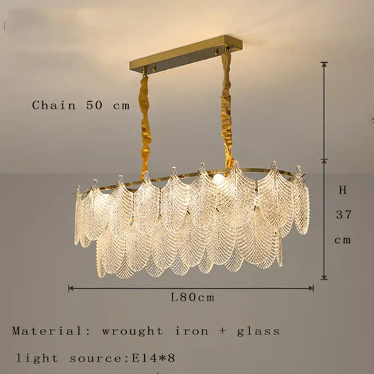 Postmodern Glass Chandelier - Elegant Lighting for Living Rooms, Bedrooms, Dining Rooms, and Model Spaces - DecorGlobe