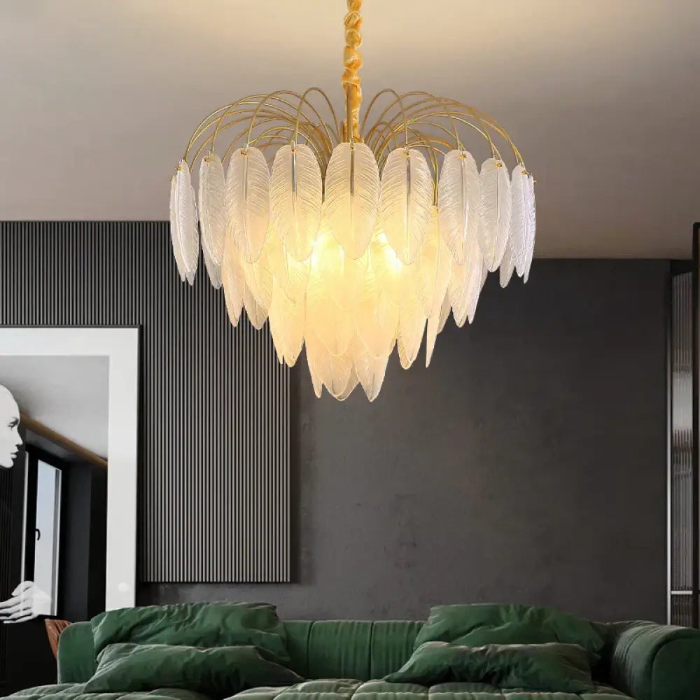 Postmodern Light Luxury Crystal Chandelier - Nordic Minimalist Elegance for Living Rooms, Bedrooms, and Dining Spaces - DecorGlobe
