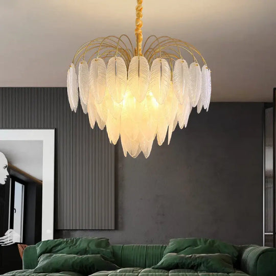 Postmodern Light Luxury Crystal Chandelier - Nordic Minimalist Elegance for Living Rooms, Bedrooms, and Dining Spaces - DecorGlobe